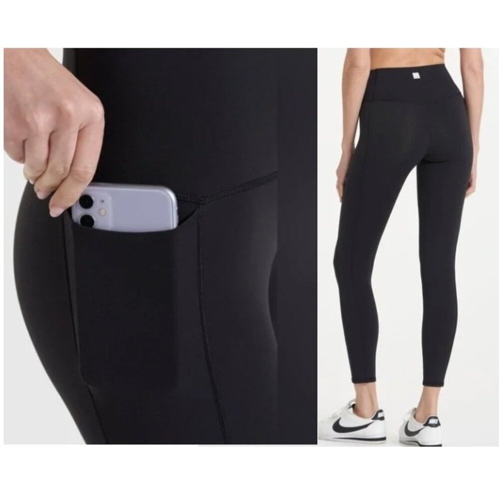 Vuori Black High-Waist Pocket Leggings